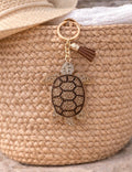 Gold Sea Turtle Bag Charm