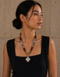 White Cross Charm