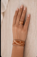 Copper Floral Jewelry Set