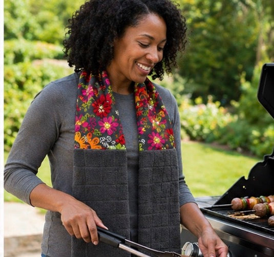 Taffygirl Kitchen Boa – Dark Floral