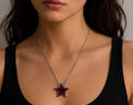 Red Star Pendant Necklace