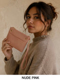 Nude Pink Mini Wristlet Coin Purse