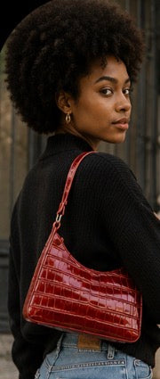 Red Croc Shoulder Bag