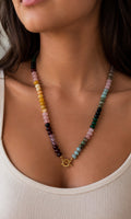 Multicolor Gemstone Beaded Necklace