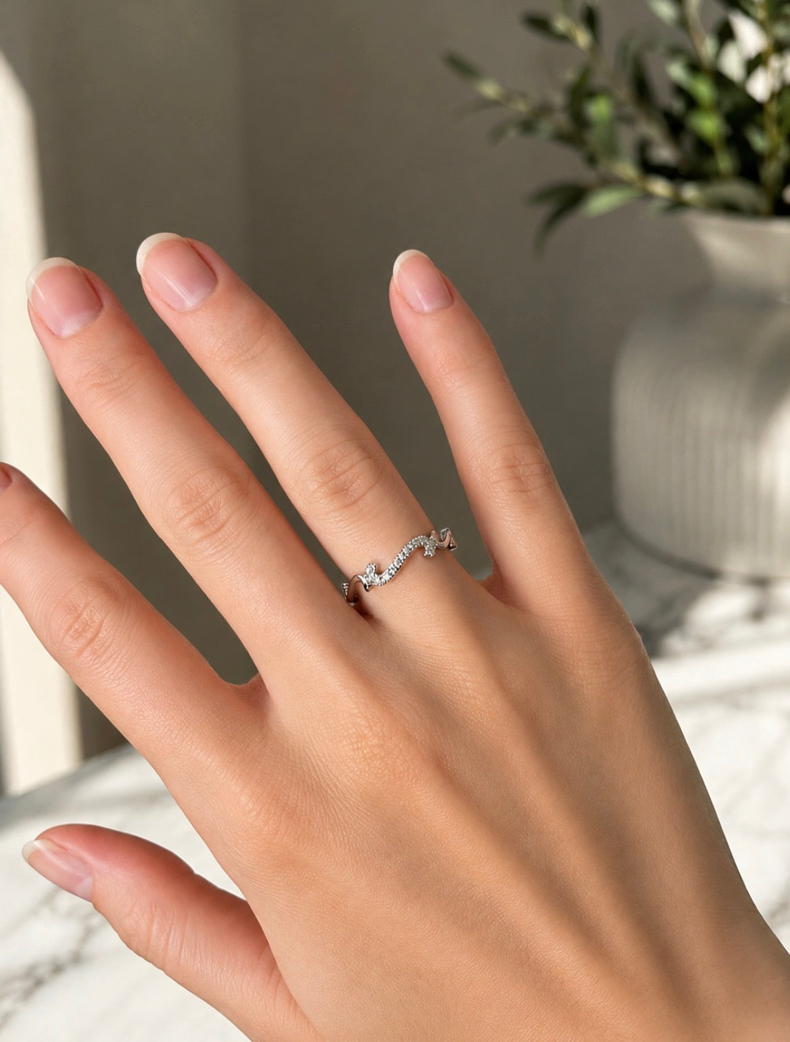 Wave Ring S925 Sterling Silver