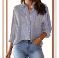 Black Stripe Button-Down Shirt