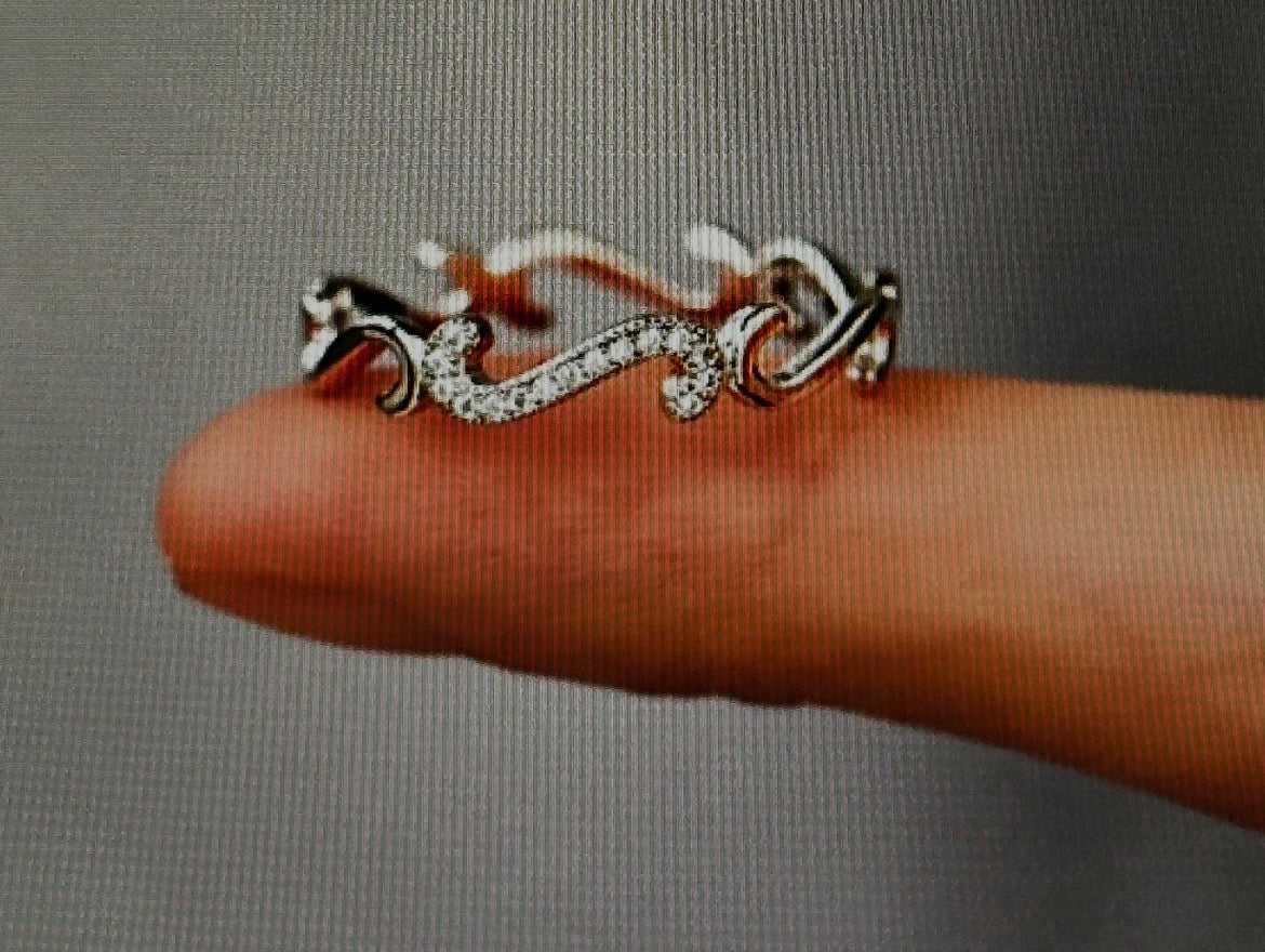 Wave Ring S925 Sterling Silver