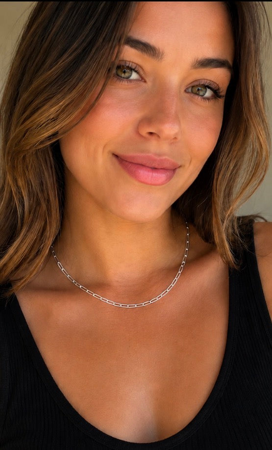 Gold Paperclip Chain Necklaces
